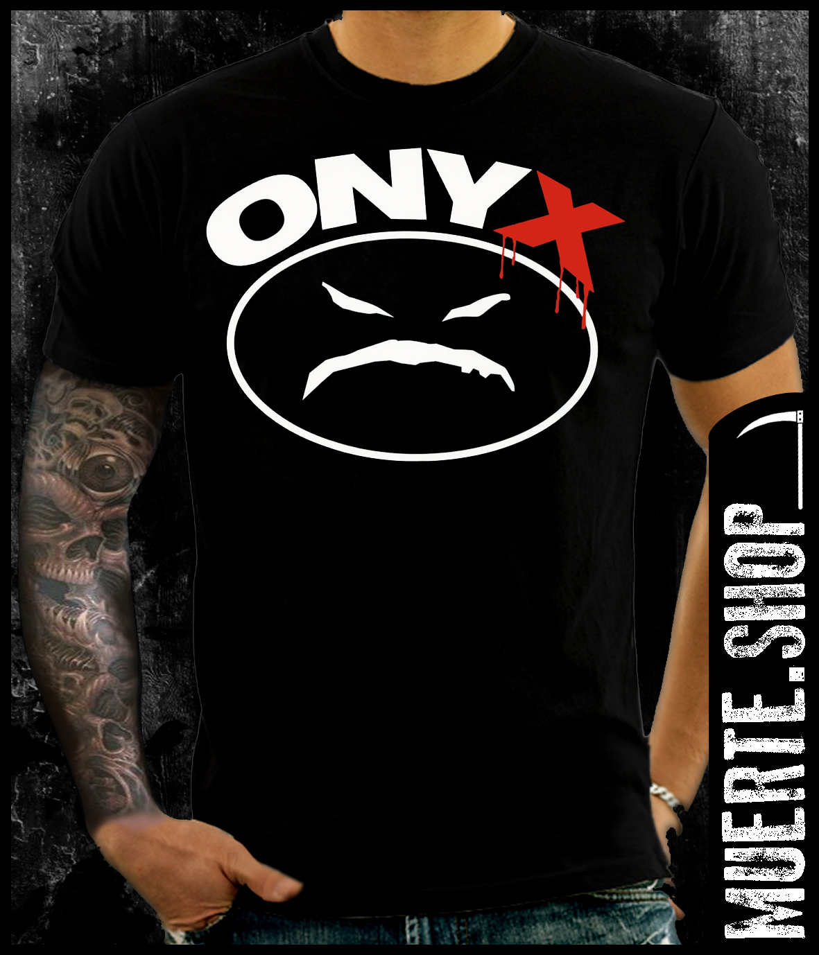 Черна тениска ONYX